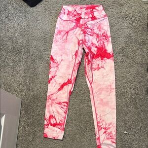 Vitality aka Balance Athletica Pink Tie-Dye Leggings